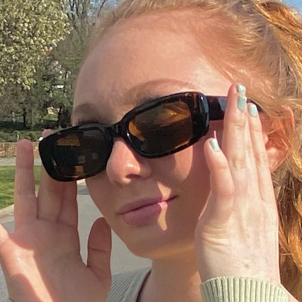 black sun glasses